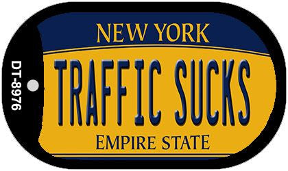 Traffic Sucks New York Novelty Metal Dog Tag Necklace DT-8976