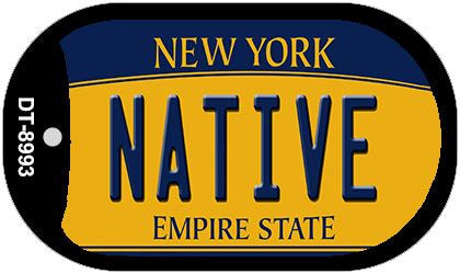 Native New York Novelty Metal Dog Tag Necklace DT-8993