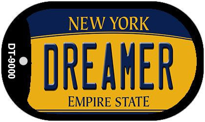 Dreamer New York Novelty Metal Dog Tag Necklace DT-9000