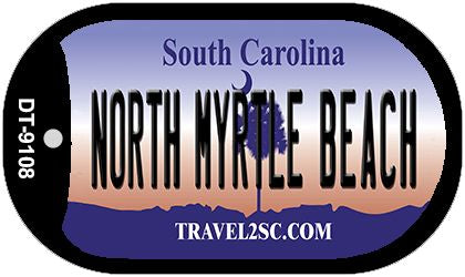 North Myrtle Beach South Carolina Novelty Metal Dog Tag Necklace DT-9108