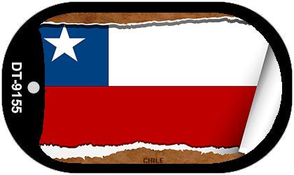 Chili Flag Scroll Metal Novelty Dog Tag Necklace DT-9155
