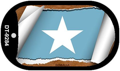 Somalia Flag Scroll Metal Novelty Dog Tag Necklace DT-9284