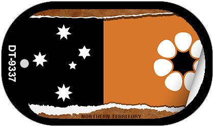 Northern Territory Flag Scroll Metal Novelty Dog Tag Necklace DT-9337
