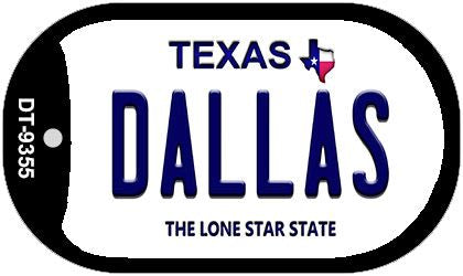 Dallas Texas Novelty Metal Dog Tag Necklace DT-9355