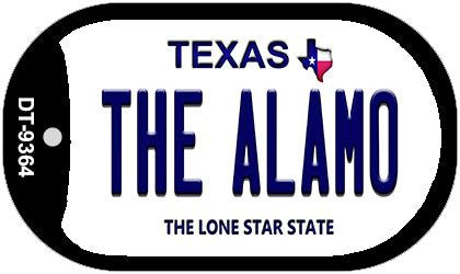 The Alamo Texas Novelty Metal Dog Tag Necklace DT-9364