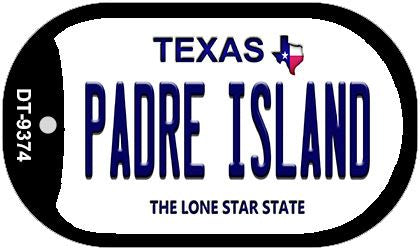 Padre Island Texas Novelty Metal Dog Tag Necklace DT-9374