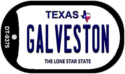 Galveston Texas Novelty Metal Dog Tag Necklace DT-9375