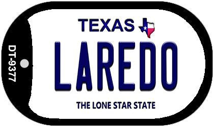 Laredo Texas Novelty Metal Dog Tag Necklace DT-9377