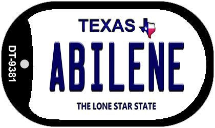Abilene Texas Novelty Metal Dog Tag Necklace DT-9381