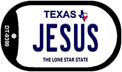 Jesus Texas Novelty Metal Dog Tag Necklace DT-9399
