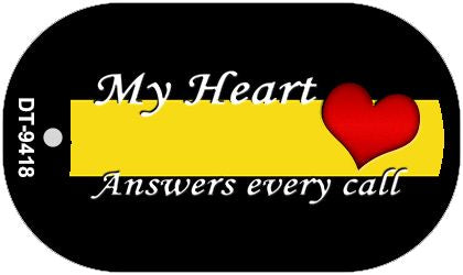 My Heart Dispatchers Novelty Dog Tag Necklace DT-9418