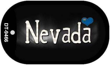 Nevada Flag Script Novelty Metal Dog Tag Necklace DT-9466