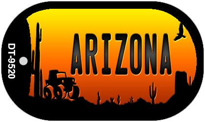 Jeep Arizona Western Novelty Metal Dog Tag Necklace DT-9520
