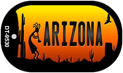 Kokopelli Arizona Western Novelty Metal Dog Tag Necklace DT-9530