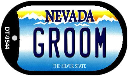 Groom Nevada Novelty Metal Dog Tag Necklace DT-9544