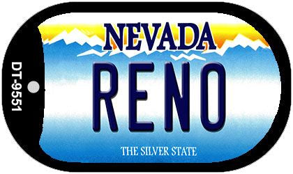 Reno Nevada Novelty Metal Dog Tag Necklace DT-9551