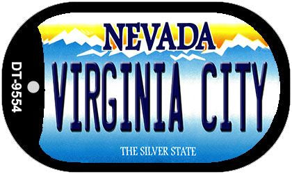 Virginia City Nevada Novelty Metal Dog Tag Necklace DT-9554