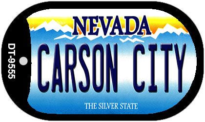Carson City Nevada Novelty Metal Dog Tag Necklace DT-9555