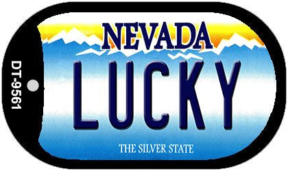 Lucky Nevada Novelty Metal Dog Tag Necklace DT-9561