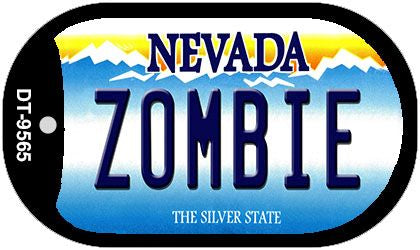 Zombie Nevada Novelty Metal Dog Tag Necklace DT-9565