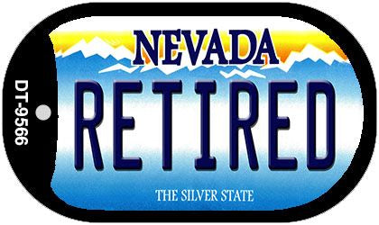 Retired Nevada Novelty Metal Dog Tag Necklace DT-9566