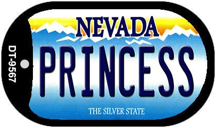 Princess Nevada Novelty Metal Dog Tag Necklace DT-9567