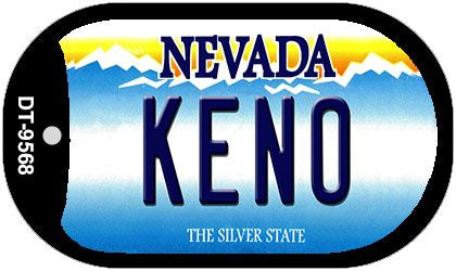 Keno Nevada Novelty Metal Dog Tag Necklace DT-9568