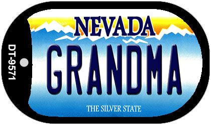 Grandma Nevada Novelty Metal Dog Tag Necklace DT-9571