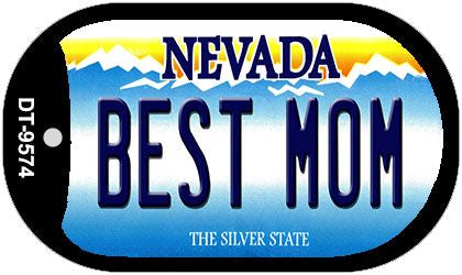 Best Mom Nevada Novelty Metal Dog Tag Necklace DT-9574