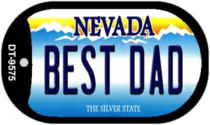 Best Dad Nevada Novelty Metal Dog Tag Necklace DT-9575