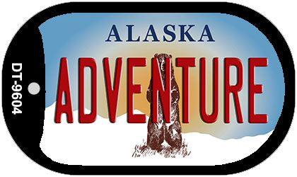 Adventure Alaska Novelty Metal Dog Tag Necklace DT-9604