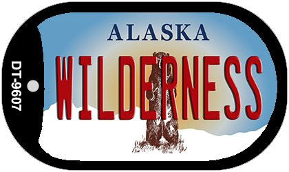 Wilderness Alaska Novelty Metal Dog Tag Necklace DT-9607