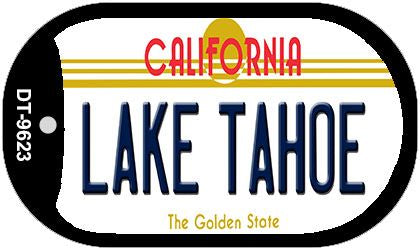 Lake Tahoe California Novelty Metal Dog Tag Necklace DT-9623