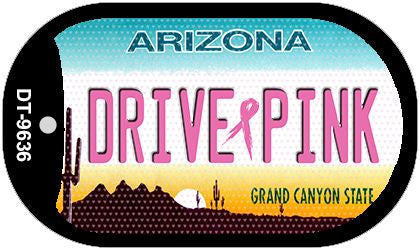 Drive Pink Arizona Novelty Metal Dog Tag Necklace DT-9636