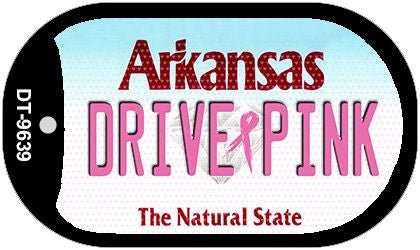 Drive Pink Arkansas Novelty Metal Dog Tag Necklace DT-9639