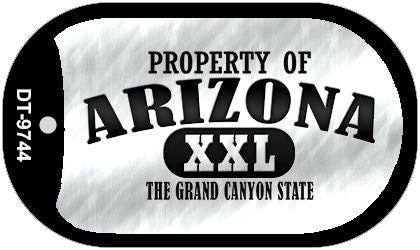 Property Of Arizona Novelty Metal Dog Tag Necklace DT-9744