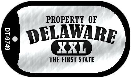 Property Of Delaware Novelty Metal Dog Tag Necklace DT-9749