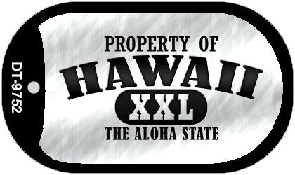 Property Of Hawaii Novelty Metal Dog Tag Necklace DT-9752