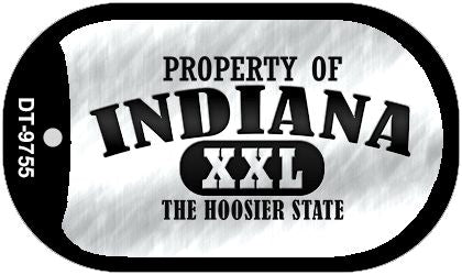 Property Of Indiana Novelty Metal Dog Tag Necklace DT-9755