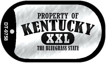 Property Of Kentucky Novelty Metal Dog Tag Necklace DT-9758