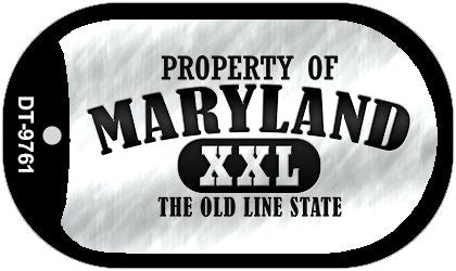 Property Of Maryland Novelty Metal Dog Tag Necklace DT-9761