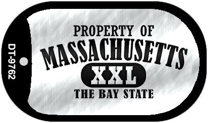 Property Of Massachusetts Novelty Metal Dog Tag Necklace DT-9762