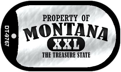 Property Of Montana Novelty Metal Dog Tag Necklace DT-9767