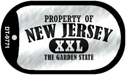 Property Of New Jersey Novelty Metal Dog Tag Necklace DT-9771