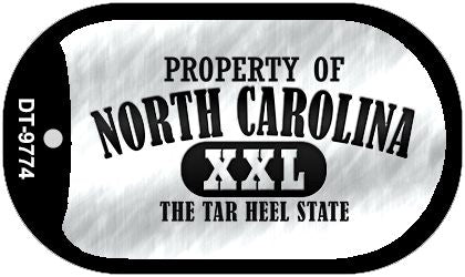 Property Of North Carolina Novelty Metal Dog Tag Necklace DT-9774