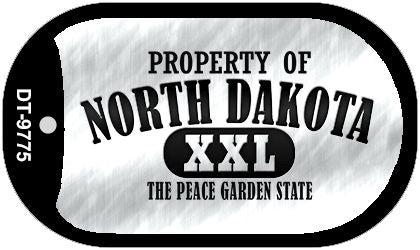 Property Of North Dakota Novelty Metal Dog Tag Necklace DT-9775