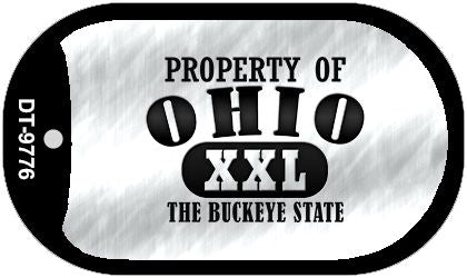 Property Of Ohio Novelty Metal Dog Tag Necklace DT-9776