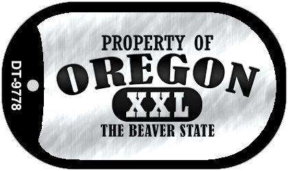 Property Of Oregon Novelty Metal Dog Tag Necklace DT-9778