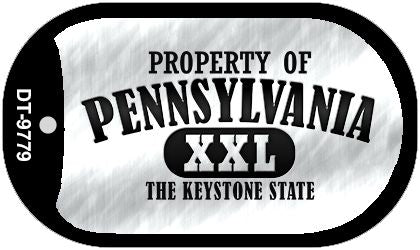 Property Of Pennsylvania Novelty Metal Dog Tag Necklace DT-9779