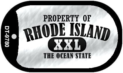 Property Of Rhode Island Novelty Metal Dog Tag Necklace DT-9780